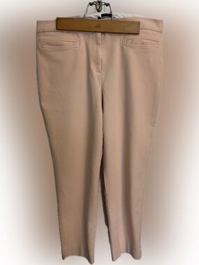 Talbots Hampshire Curvy Blush Pink Cropped Ankle Pants